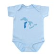 thumbnail image 1 of CafePress - Lake Michigan Infant Bodysuit - Baby Light Bodysuit, Size Newborn - 24 Months, 1 of 4