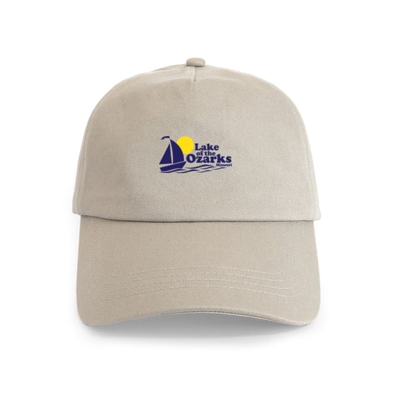 CafePress - Lake Of The Ozarks Missouri Cap - Adjustable 100% Brushed Unisex Casual Cotton Baseball Cap, Beige, 1