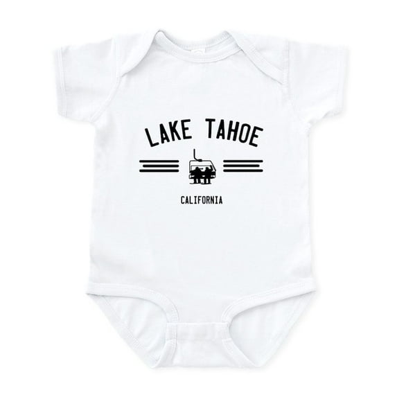 CafePress - Lake Tahoe California Body Suit - Baby Light Bodysuit, Size Newborn - 24 Months