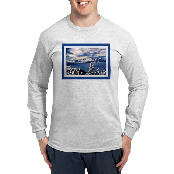 CafePress - Lake Tahoe In Winter Long Sleeve T Shirt - Unisex Cotton Long Sleeve T-Shirt