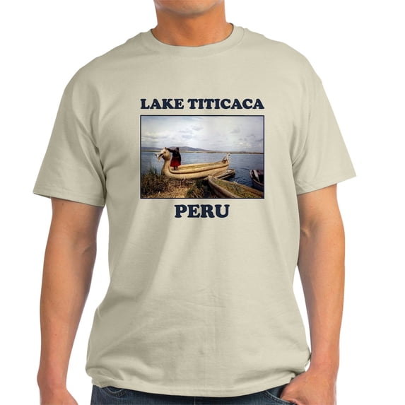 CafePress - Lake Titicaca Light T Shirt - Men's Classic Graphic T-Shirt
