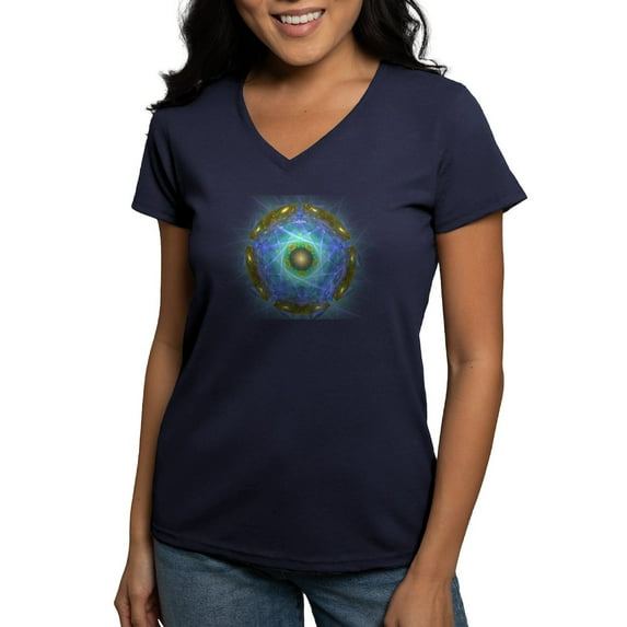 CafePress - Lakota Women's V Neck Dark T Shirt - Women's V-Neck Dark T-Shirt