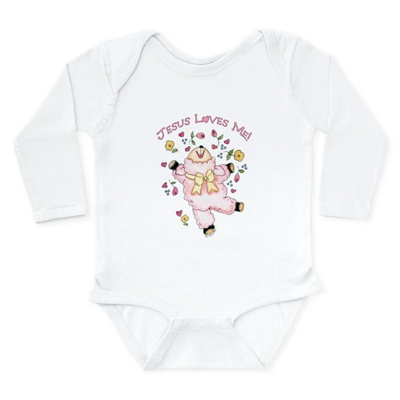 CafePress - Lamb_Jlm Body Suit - Long Sleeve Cotton Baby Bodysuit