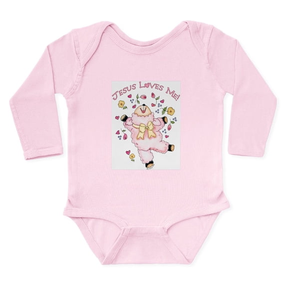 CafePress - Lamb_Jlm Body Suit - Long Sleeve Cotton Baby Bodysuit
