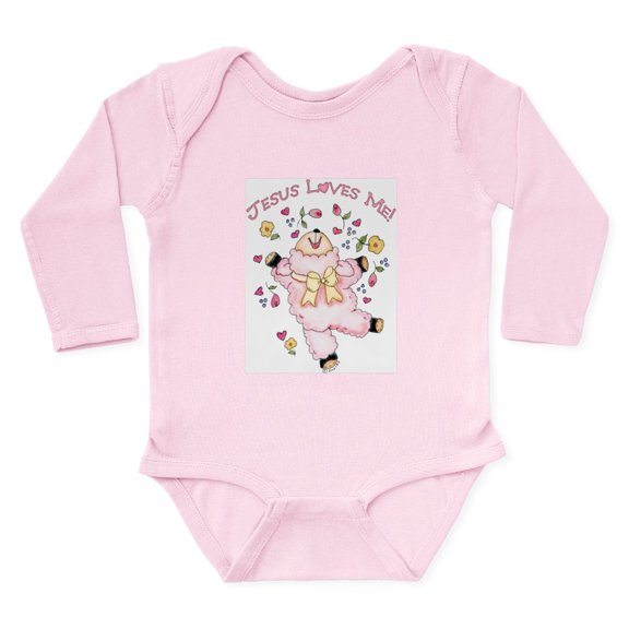 CafePress - Lamb_Jlm Body Suit - Long Sleeve Cotton Baby Bodysuit