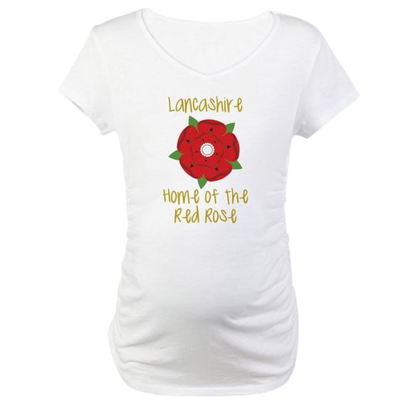 CafePress - Lancashire Maternity T Shirt - Cotton Maternity T-shirt, Cute & Funny Pregnancy Tee