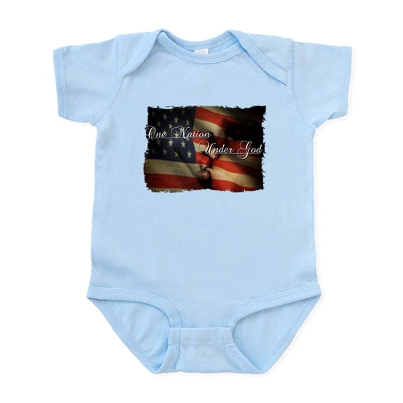 CafePress - Land Of The Free Infant Bodysuit - Baby Light Bodysuit, Size Newborn - 24 Months