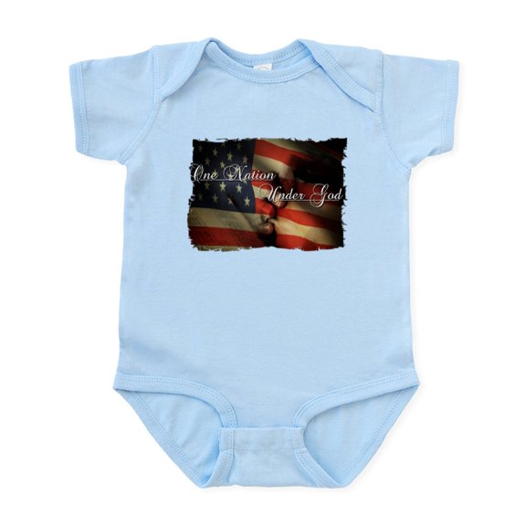 CafePress - Land Of The Free Infant Bodysuit - Baby Light Bodysuit, Size Newborn - 24 Months