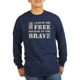 thumbnail image 1 of CafePress - Land Of The Free Long Sleeve Dark T Shirt - Long Sleeve Dark T-Shirt, 1 of 4