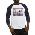 thumbnail image 1 of CafePress - Landscape, Colorful Art! Baseball Jersey - Cotton Baseball Jersey, 3/4 Raglan Sleeve Shirt, 1 of 4