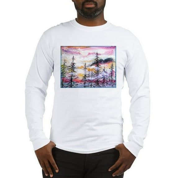 CafePress - Landscape, Colorful Art! Long Sleeve T Shirt - Unisex Cotton Long Sleeve T-Shirt