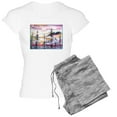 thumbnail image 1 of CafePress - Landscape, Colorful Art! Pajamas - Women's Short Sleeve Print T-Shirt and Pants Light Cotton Pajama Set, 1 of 7