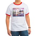 thumbnail image 1 of CafePress - Landscape, Colorful Art! T Shirt - 100% Cotton Ringed T-Shirt, 1 of 4