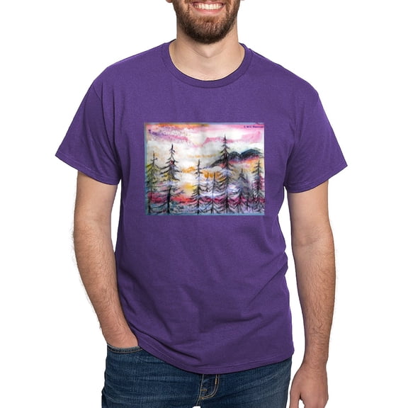 CafePress - Landscape, Colorful Art! T Shirt - Men's Classic Graphic Cotton T-Shirt