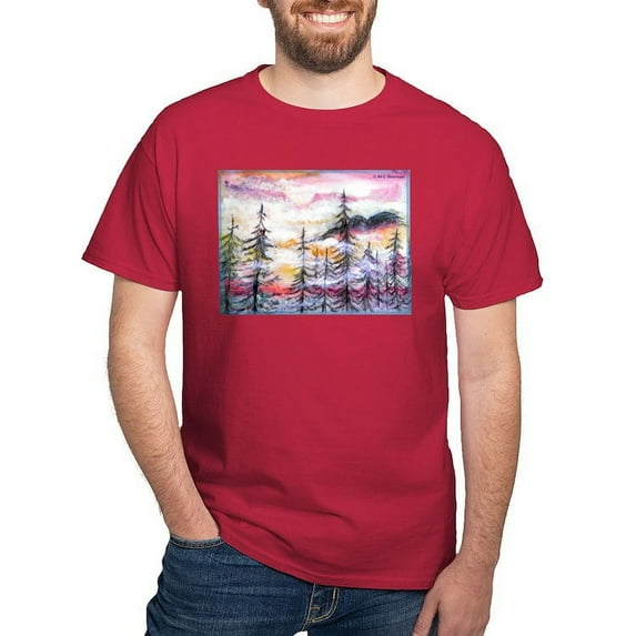 CafePress - Landscape, Colorful Art! T Shirt - Men's Classic Graphic Cotton T-Shirt