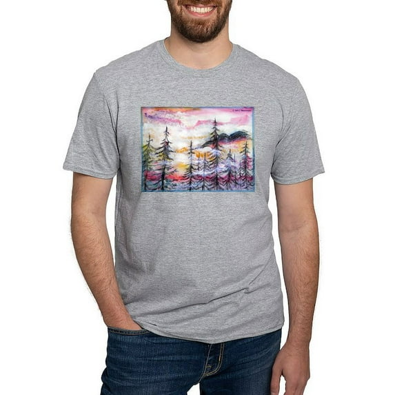 CafePress - Landscape, Colorful Art! T Shirt - Fitted T-Shirt, Vintage Fit Soft Cotton Tee