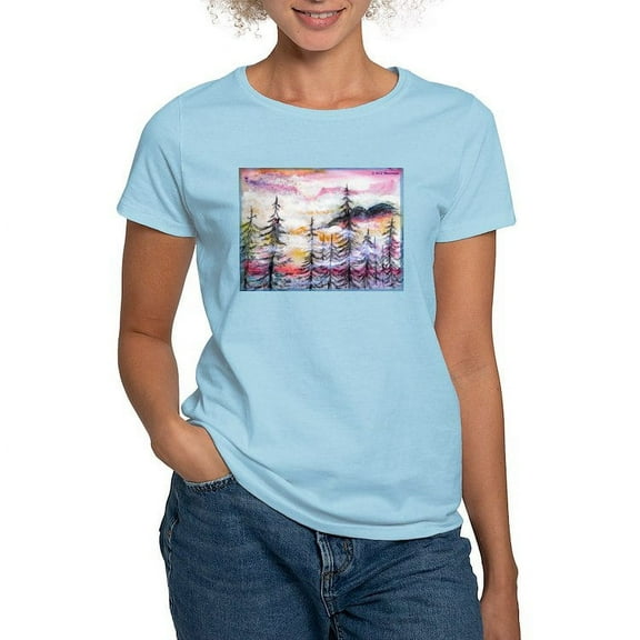 CafePress - Landscape, Colorful Art! T Shirt - Women's Classic T-Shirt