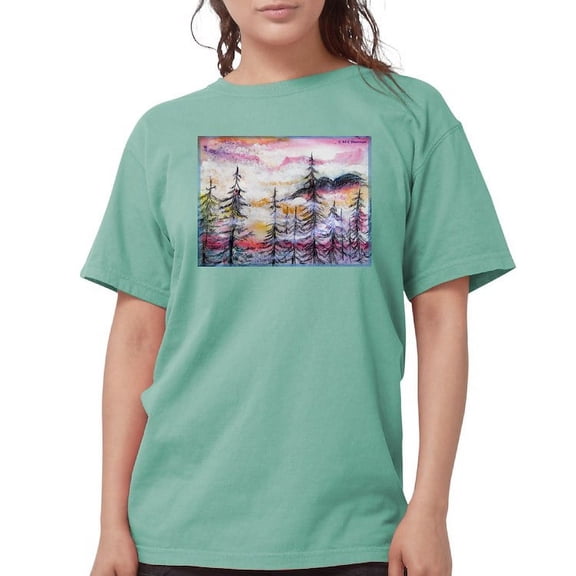 CafePress - Landscape, Colorful Art! T Shirt - Womens Comfort Colors® Shirt