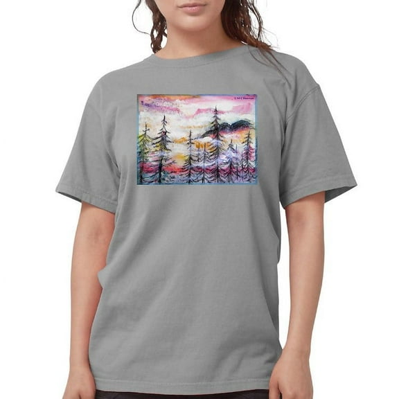 CafePress - Landscape, Colorful Art! T Shirt - Womens Comfort Colors® Shirt