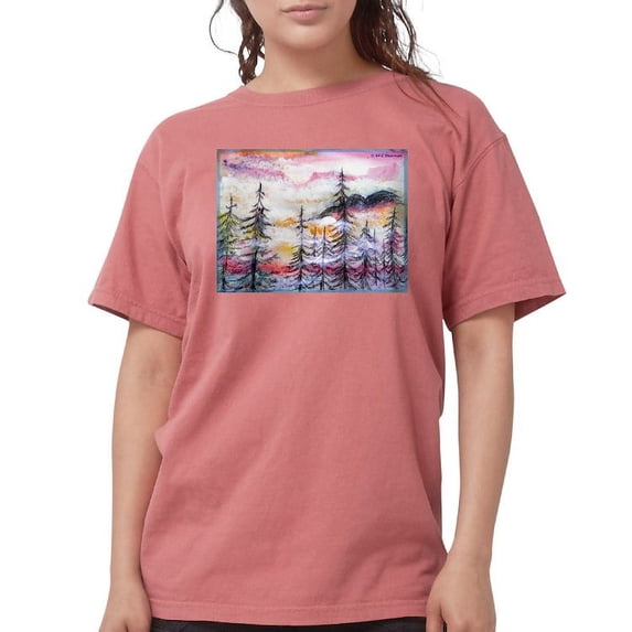 CafePress - Landscape, Colorful Art! T Shirt - Womens Comfort Colors® Shirt