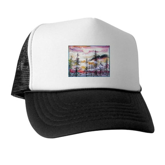 CafePress - Landscape, Colorful Art! - Adjustable Unisex Printed Trucker Hat with Mesh Back