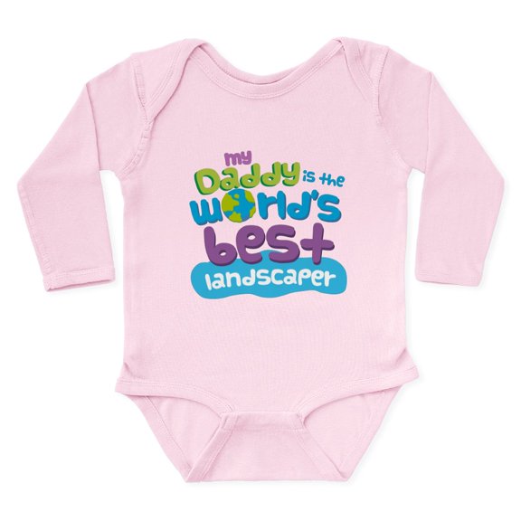 CafePress - Landscaper Gifts For Kids Body Suit - Long Sleeve Cotton Baby Bodysuit