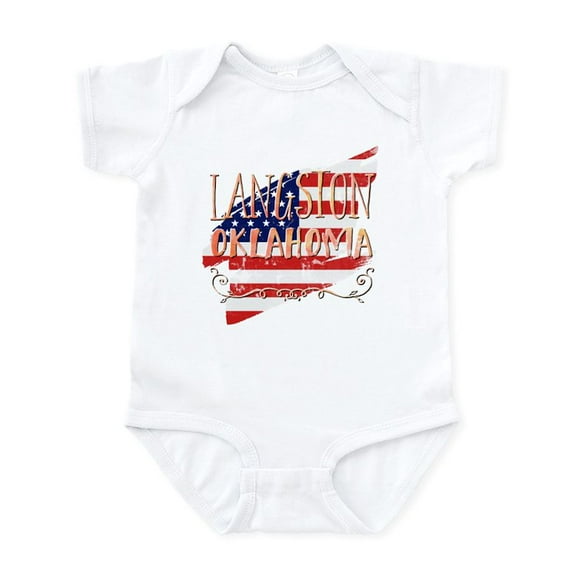 CafePress - Langston Oklahoma Body Suit - Baby Light Bodysuit, Size Newborn - 24 Months