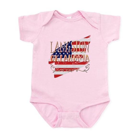 CafePress - Langston Oklahoma Body Suit - Baby Light Bodysuit, Size Newborn - 24 Months