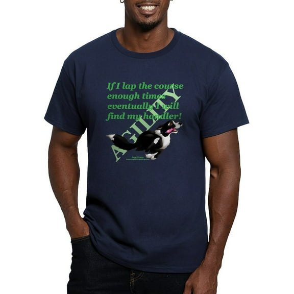 CafePress - Lap Dog Men's Fitted T Shirt (Dark) - Men's Fitted T-Shirt