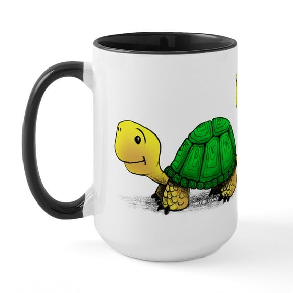 CafePress - Large Turtle Coffee Mug - 15 oz Ceramic Large White Novelty Mug