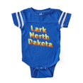 thumbnail image 1 of CafePress - Lark North Dakota - Cute Infant Baby Football Bodysuit, 1 of 3