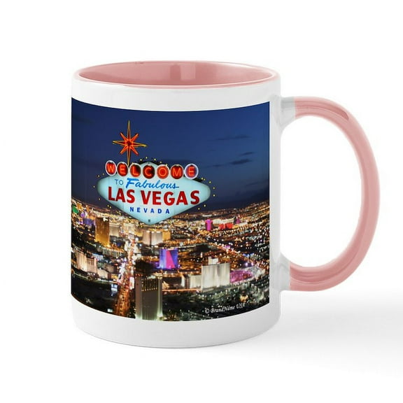 CafePress - Las Vegas Mug - 11 oz Ceramic Mug - Novelty Coffee Tea Cup