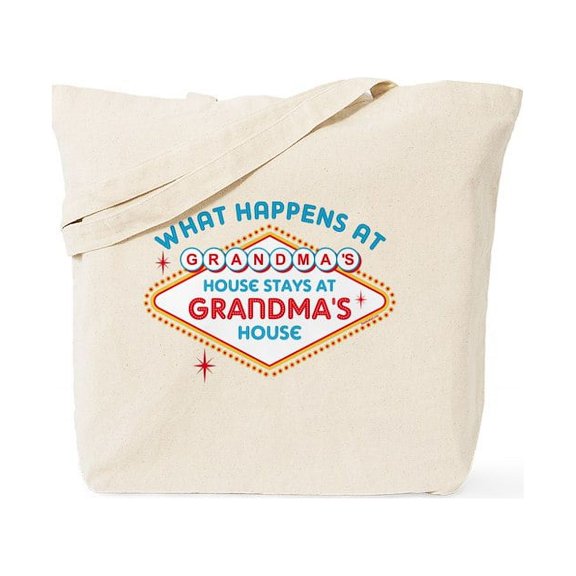 CafePress - Las Vegas Stays At Grandma's Tote Bag - Unisex Canvas Tote Bag, Beige, 1-Piece