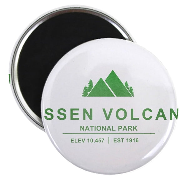 CafePress - Lassen Volcanic National Park, California Magnets - 2.25" Round Magnet, Refrigerator Magnet, Button Magnet Style