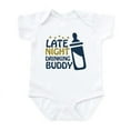 thumbnail image 1 of CafePress - Late Night Drinking Buddy Infant Bodysuit - Baby Light Bodysuit, Size Newborn - 24 Months, 1 of 4