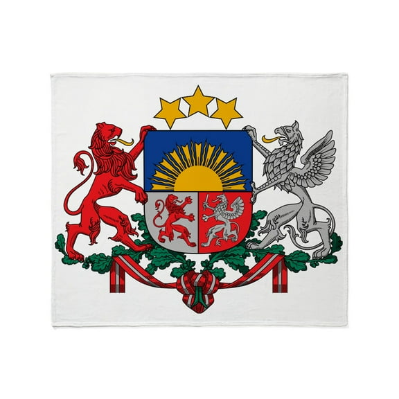 CafePress - Latvia Coat Of Arms Throw Blanket - Soft Fleece Throw Blanket, 50"x60" for All Ages