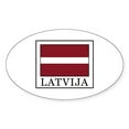 thumbnail image 1 of CafePress - Latvija - Sticker (Oval), 1 of 1