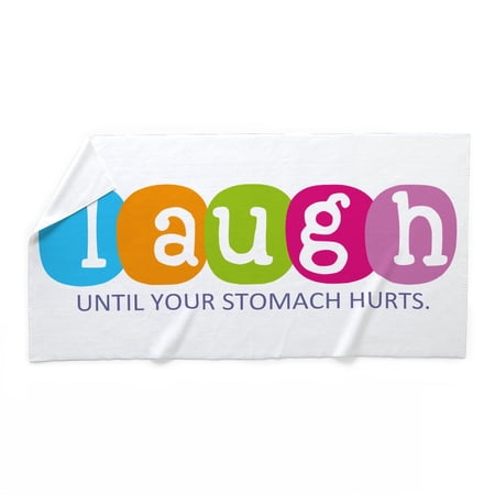 CafePress - Laugh - Large Beach Towel, Soft 30"x60" Towel with Unique Design
