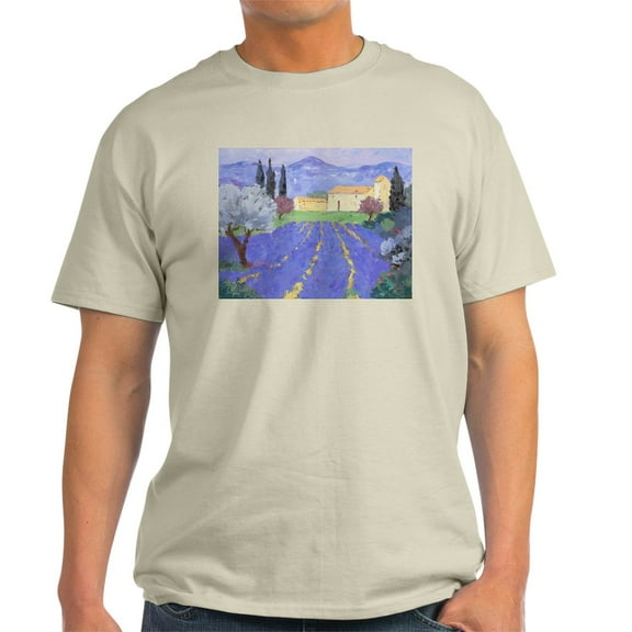 CafePress - Lavender Farm Light T Shirt - Men's Classic Graphic T-Shirt