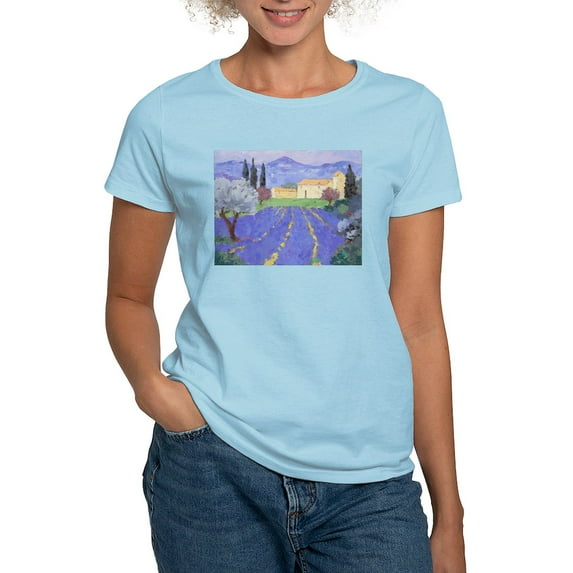 CafePress - Lavender Farm Women's Light T Shirt - Women's Classic T-Shirt