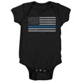 thumbnail image 1 of CafePress - Law Enforcement Blue Line Flag - Cute Infant Bodysuit Baby Romper, 1 of 1