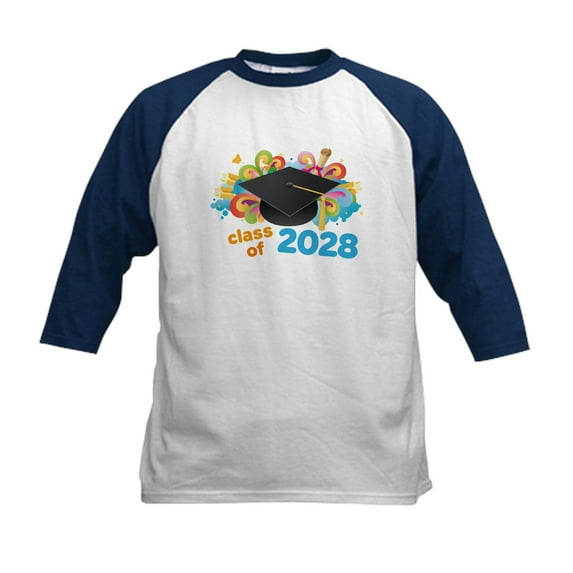 CafePress - Law Grad Class Of 2028 Baseball Jersey - Kids Cotton Baseball Jersey, 3/4 Sleeve Shirt