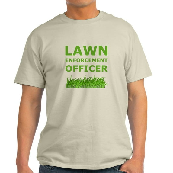 CafePress - Lawn Enforcement Officer Light T Shirt - Men's Classic Graphic T-Shirt