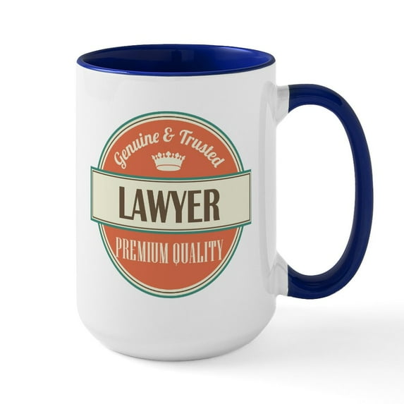 CafePress - Lawyer Gift Idea - 15 oz Ceramic Large White Novelty Mug