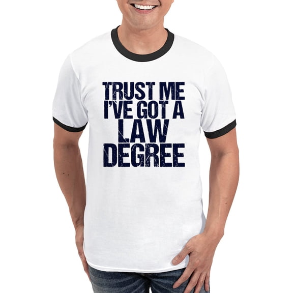 CafePress - Lawyer Humor Trust Me Ringer T - 100% Cotton Ringed T-Shirt