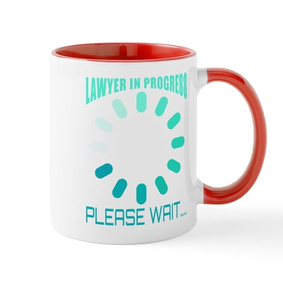 CafePress - Lawyer In Progress Law School Graduate Gradua Mugs - 11 oz Ceramic Mug - Novelty Coffee Tea Cup