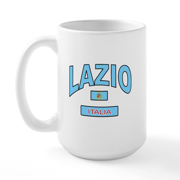 CafePress - Lazio Italy Large Mug - 15 oz Ceramic Large White Novelty Mug
