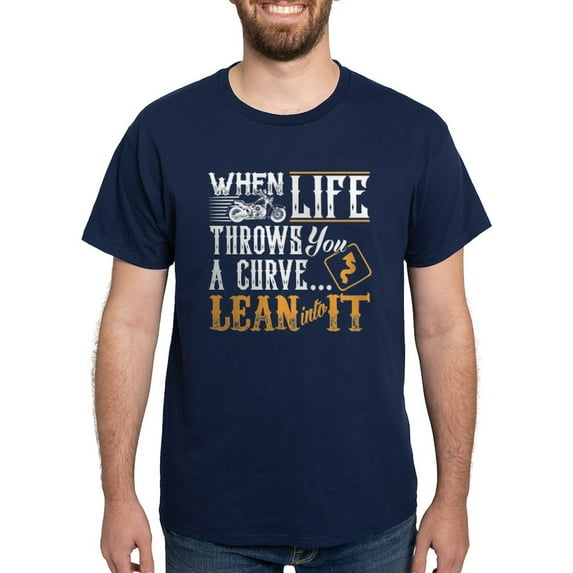 CafePress - Lean Into It Dark T Shirt - Men's Classic Graphic Cotton T-Shirt
