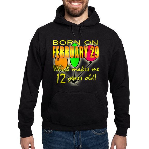CafePress - Leap Year Birthday 48 Yrs Hoodie (Dark) - Pullover Hoodie, Classic, Comfortable Hooded Sweatshirt