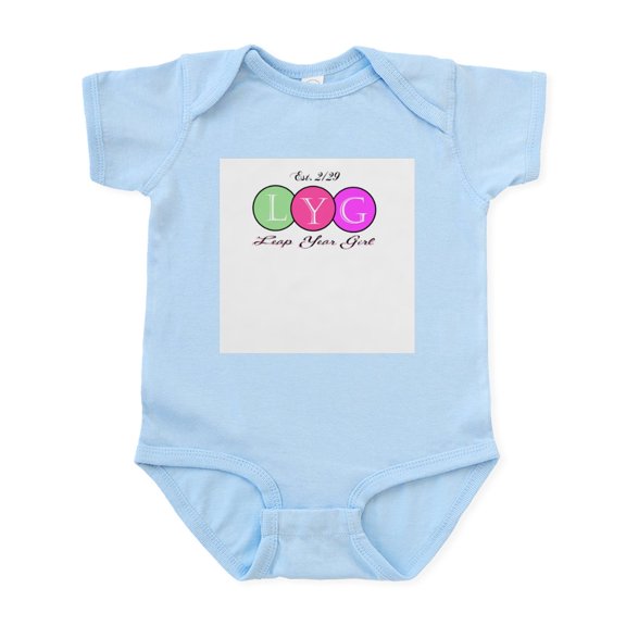 CafePress - Leap Year Girl Infant Bodysuit - Baby Light Bodysuit, Size Newborn - 24 Months